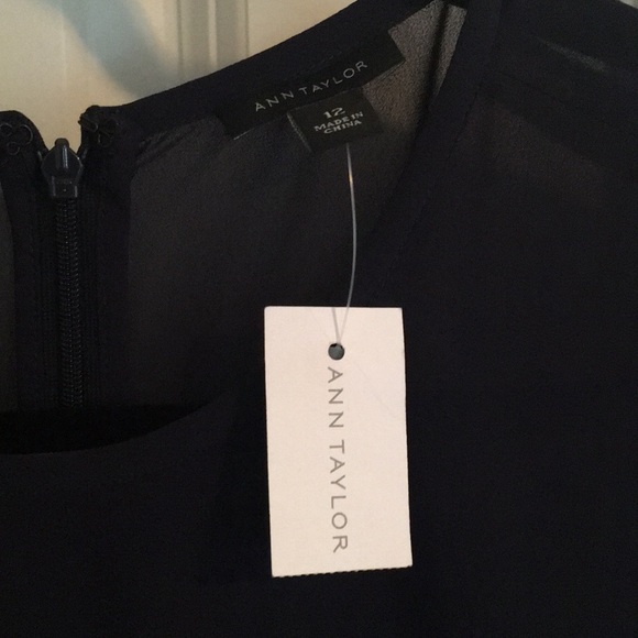 Ann Taylor Navy Shift Dress - Picture 2 of 4